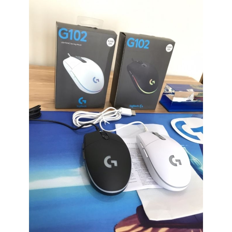 Chuột gaming có dây logitech G102 - 8000DPI - led RGB