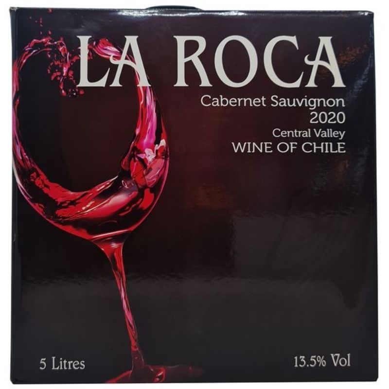 [Nhập VCXDPBML0519A Giảm 10%] Rượu Vang Bịch Chile La Roca Đỏ 5 Lít Nhập Khẩu