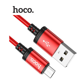 Cáp sạc 2.4A Hoco X89 Micro vải dù bện siêu bền dài 1M cho Android ( Đỏ )