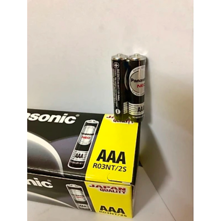 Hộp 60 viên pin than Panasonic AAA NEO R03NT/2S đen