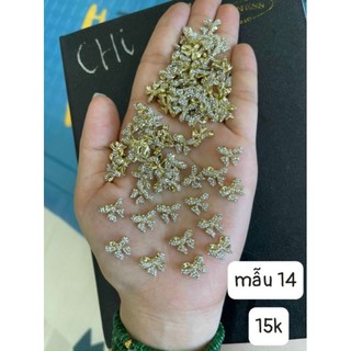 Charm kim loại, charm nơ kim loại gắn móng, charm nơ giá rẻ