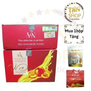 Trà giảm cân vị đào MN Group ( hộp 15 gói)