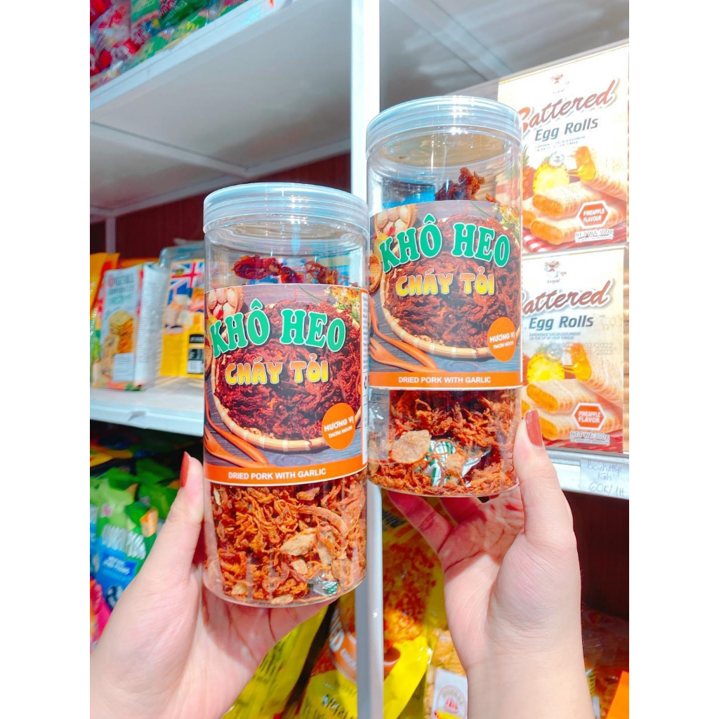 Khô heo cháy tỏi loại 1 ( Thơm ngon đậm vị ) 500gr