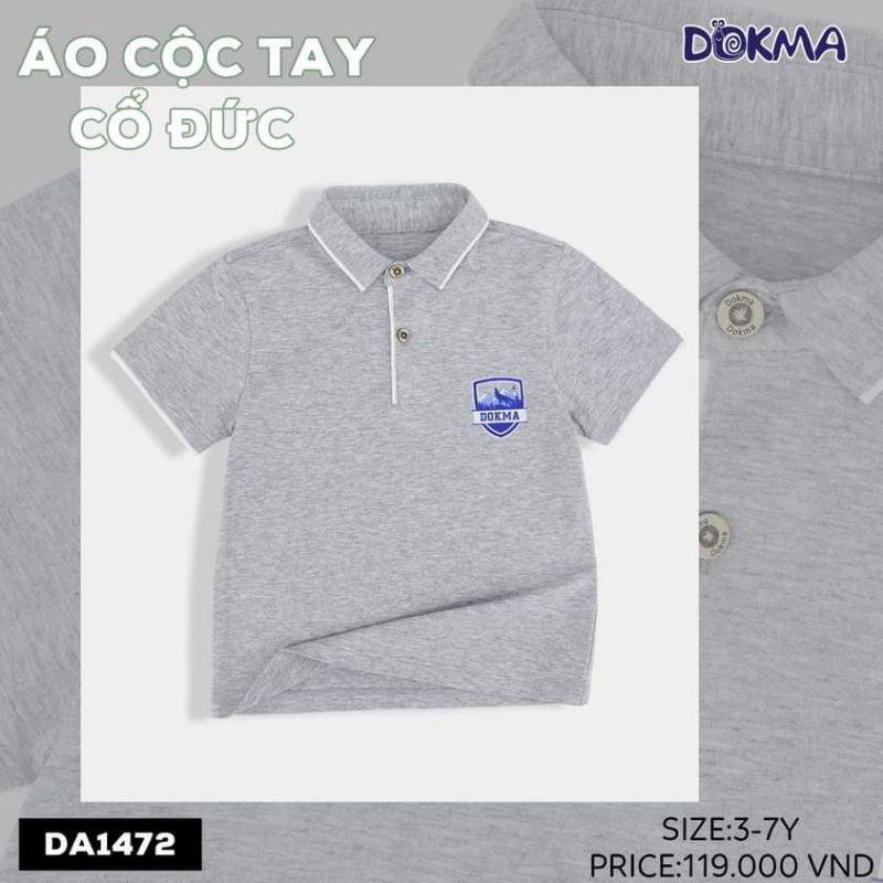 Áo cộc bé trai dokma