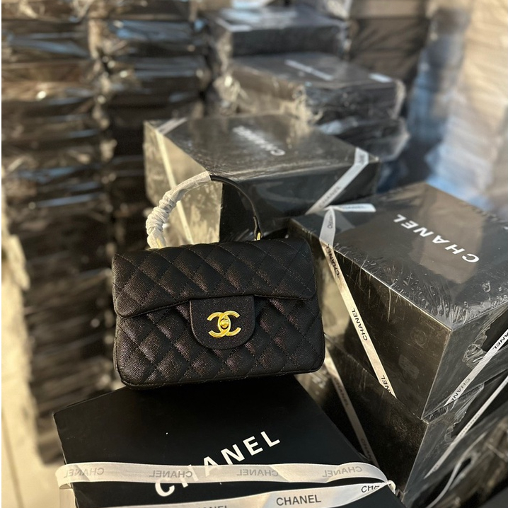 Túi Chà ne Size 22 cm Quai Xách Bản Vip Fluubocx Nơ Đẹp Nguyên Siu Nam Châm 599