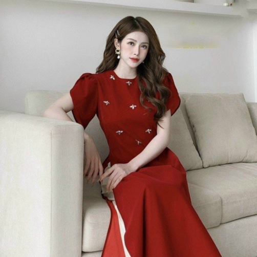 Áo Nhung Chất Đứng Thời Trang Cho Nữ Cách Điệu Tay