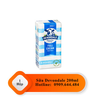 1 hộp sữa devondale 200ml - sữa tươi nguyên kem - sữa úc nhập khẩu