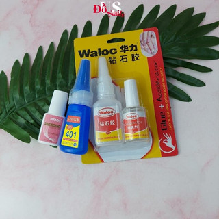 Keo dán móng nail - keo waloc, keo 401, keo mxbon, keo dán móng đính đá