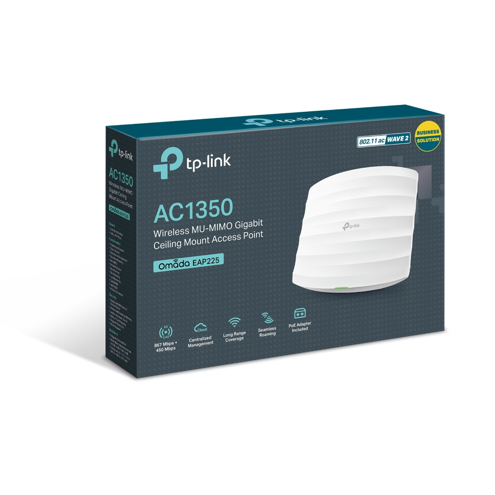 [Hỏa Tốc] Bộ Access Point Gắn Trần Gigabit TP-Link EAP225 AC1350 MU-MIMO