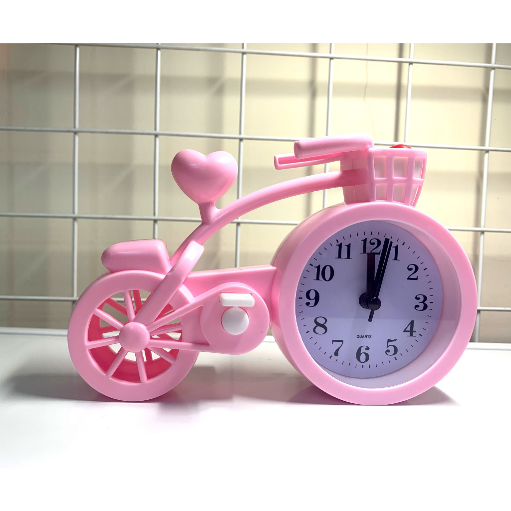 Đông Hồ Báo Thức Để Bàn Hình Xe Đạp Nhiều Màu dong ho bao thuc de ban