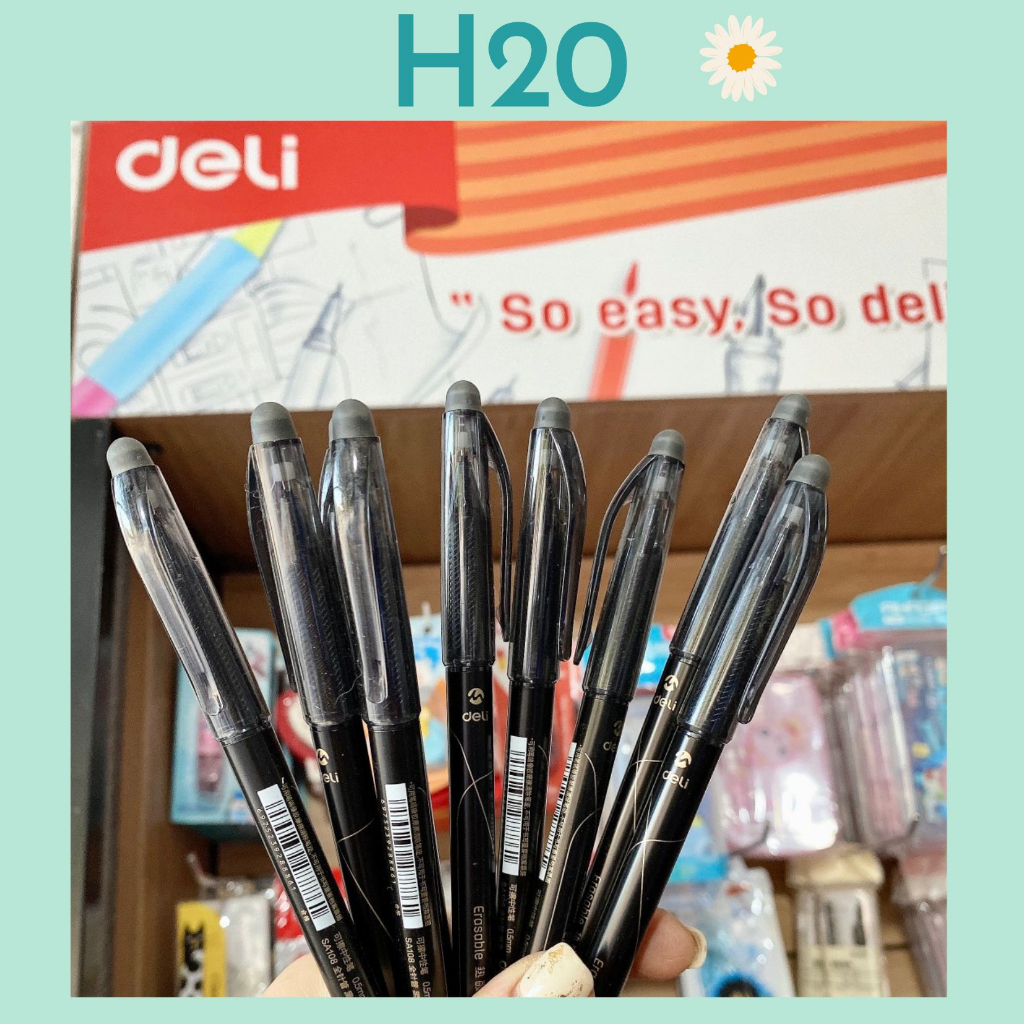 Bút nước gel xóa được Deli SA108 Ngòi 0.5mm - Đầu tẩy , tiện dụng