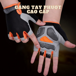 Găng tay phượt cao cấp lót silicon đàn hồi - Sử dụng đa năng tập gym, dạp xe, leo núi