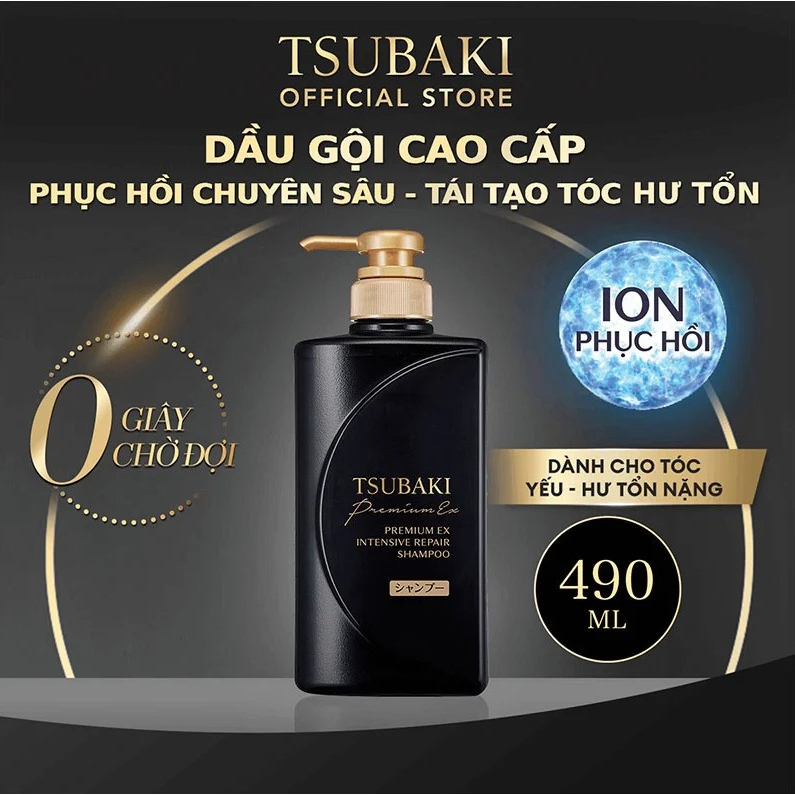 Bộ Sản Phẩm Gội Xả Phục Hồi Ngăn Rụng Tóc Tsubaki Premium Repair