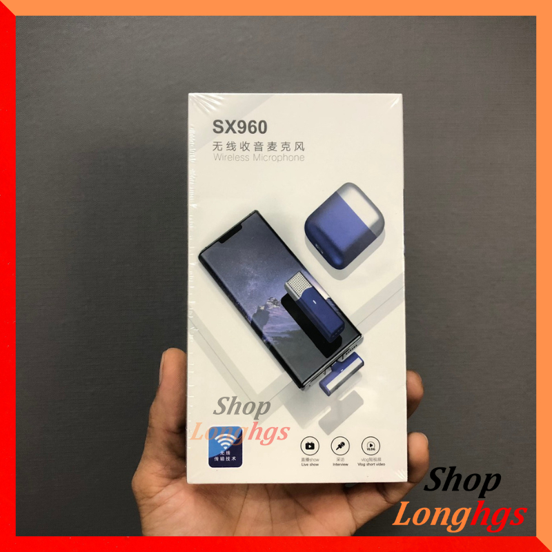 Mic thu âm cao cấp có hộp sạc không dây cài áo. Thu âm, lọc tiếng ồn, thích hợp livestream, quay video, làm vlog,...
