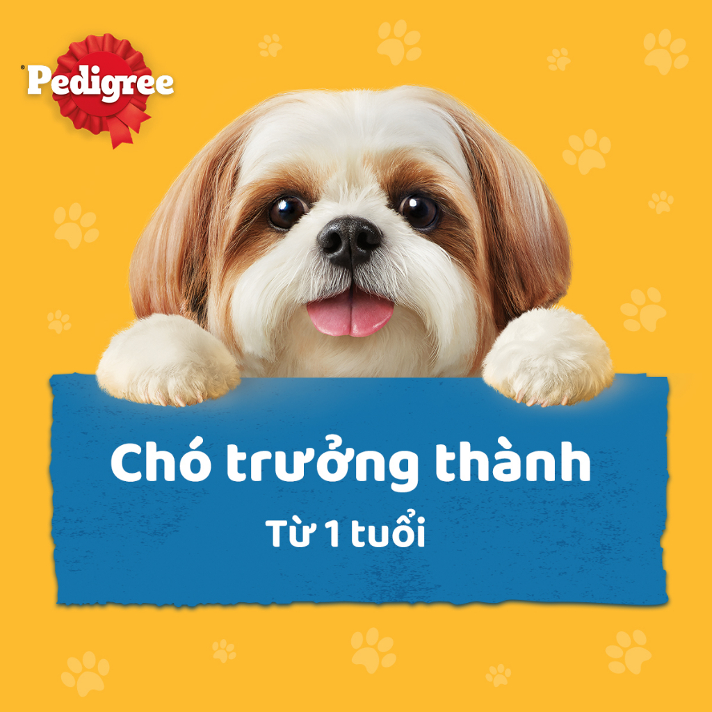 [Quà tặng không bán] PEDIGREE Thức ăn cho chó con dạng sốt vị bò, trứng và rau 80g - 1 gói