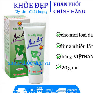 Kem tẩy lông Lưu Ly 20gam làm sạch lông toàn thân dùng cho da nhạy cảm