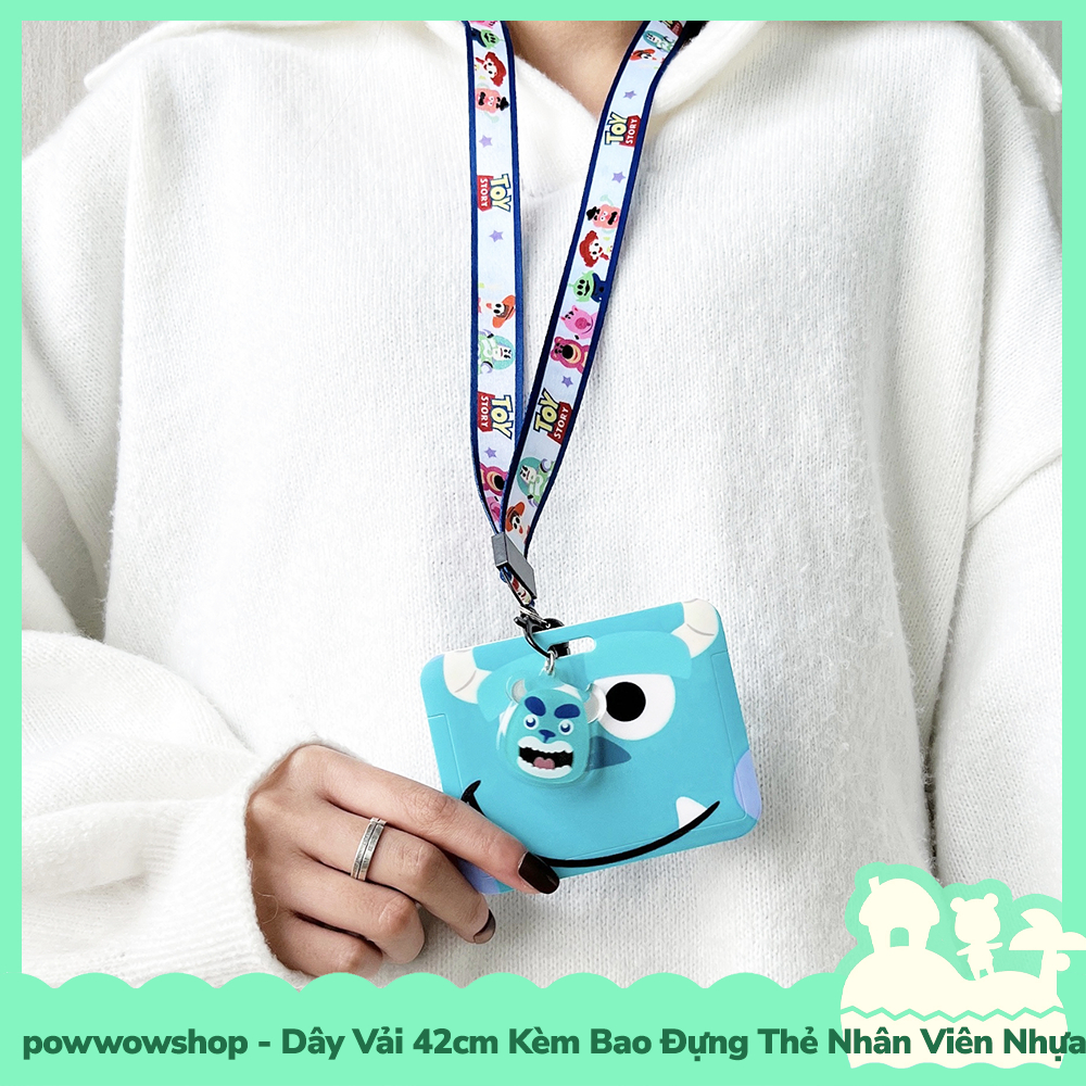 [Sẵn VN - Hỏa Tốc] NGANG Dây Đeo Thẻ 42cm Kèm Bao Đựng Thẻ Nhân Viên Nhựa PC Phong Cách Nhân Vật Hoạt Hình Monsters, Inc