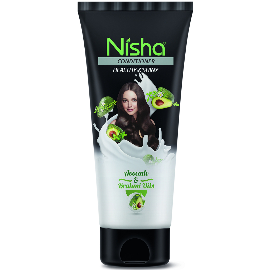 Dầu xả Yutika Nisha chắc khỏe bóng mượt Bơ và Dầu Brahmi tuýp 180ml