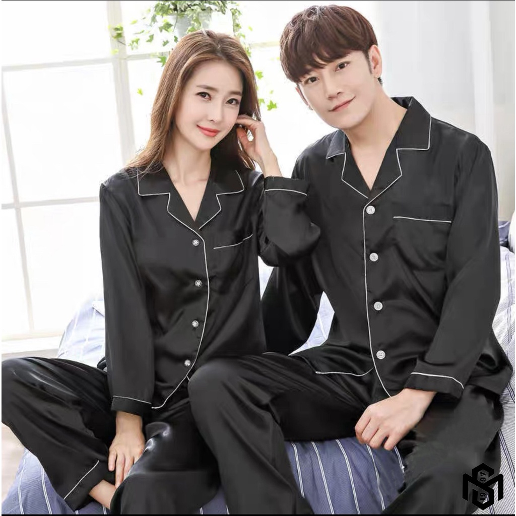 Bộ Ngủ Pijama THE 1997 MENSWEAR Nam Nữ Chất Lụa Satin Mềm Mại Cao Cấp STD1