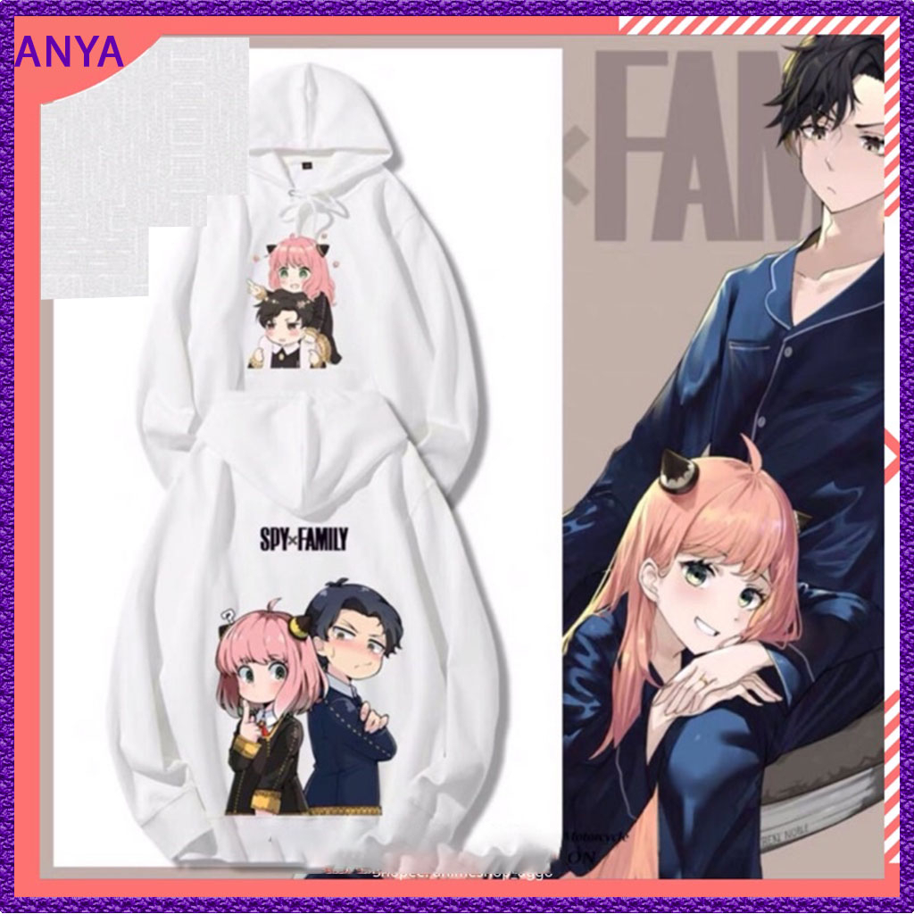 Áo hoodie nỉ bông spy x family, áo hoodie in hình anime spyxfamily Loid, Yor, Anya Forger mẫu mới