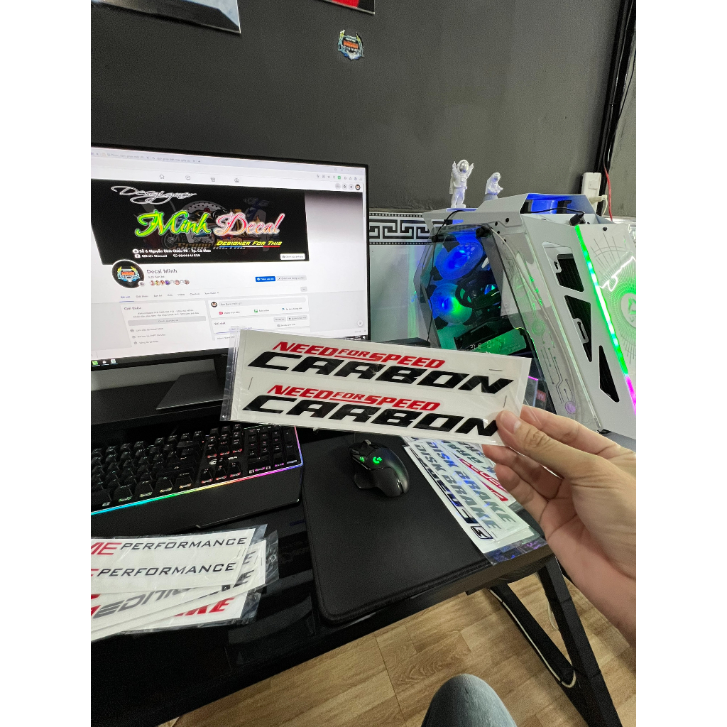 TEM DÁN PHUỘC XE MÁY - CẮT GHÉP SẲN- CHUẨN KHUNG