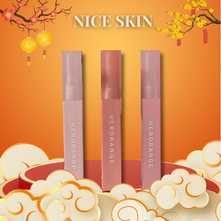 Son kem lì Herorange vỏ vuông mẫu mới mềm mịn, chống thấm nước