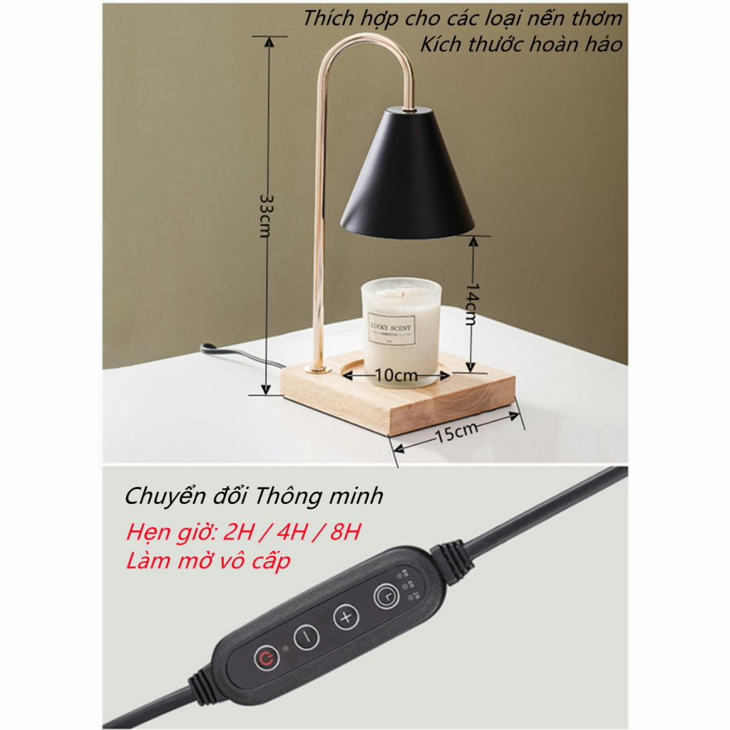 Đèn đốt nến thơm đèn bàn,Sáp thơm phòng,Candle warmer lamp,Đèn phòng ngủ,Nến xông tinh dầu,Thơm phòng,Candle nến