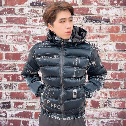 Áo khoác phao bóng nam in chữ, Áo phao béo nam mùa đông siêu đẹp dày dặn ấm áp