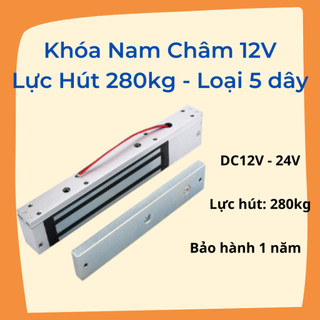 Khóa điện từ gắn nổi không thấm nước dc 12v 280kg