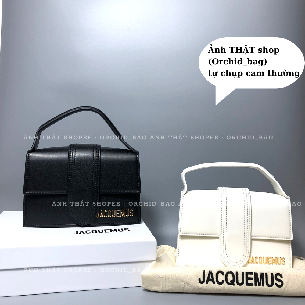 Túi Jacquemus xuất dư fullbox túi vải logo kim loại chắc chắn tinh tế. túi đeo chéo có sẵn