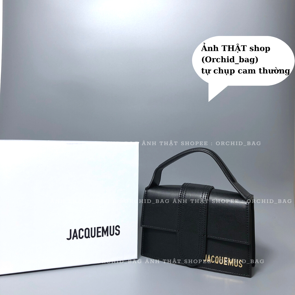 Túi Jacquemus xuất dư fullbox túi vải logo kim loại chắc chắn tinh tế. túi đeo chéo có sẵn