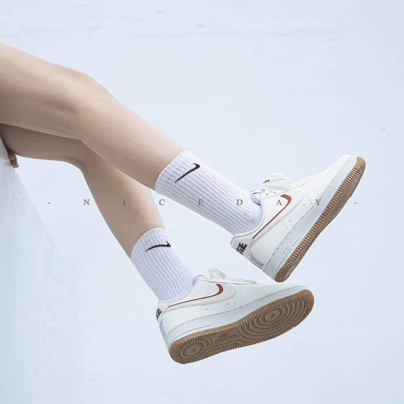 Giày Nữ Air Force 1 Chính Hãng 🔴SIMPLE SNEAKER🔴 Giày Sneaker AF1 Nữ Low 82 Sail Brown