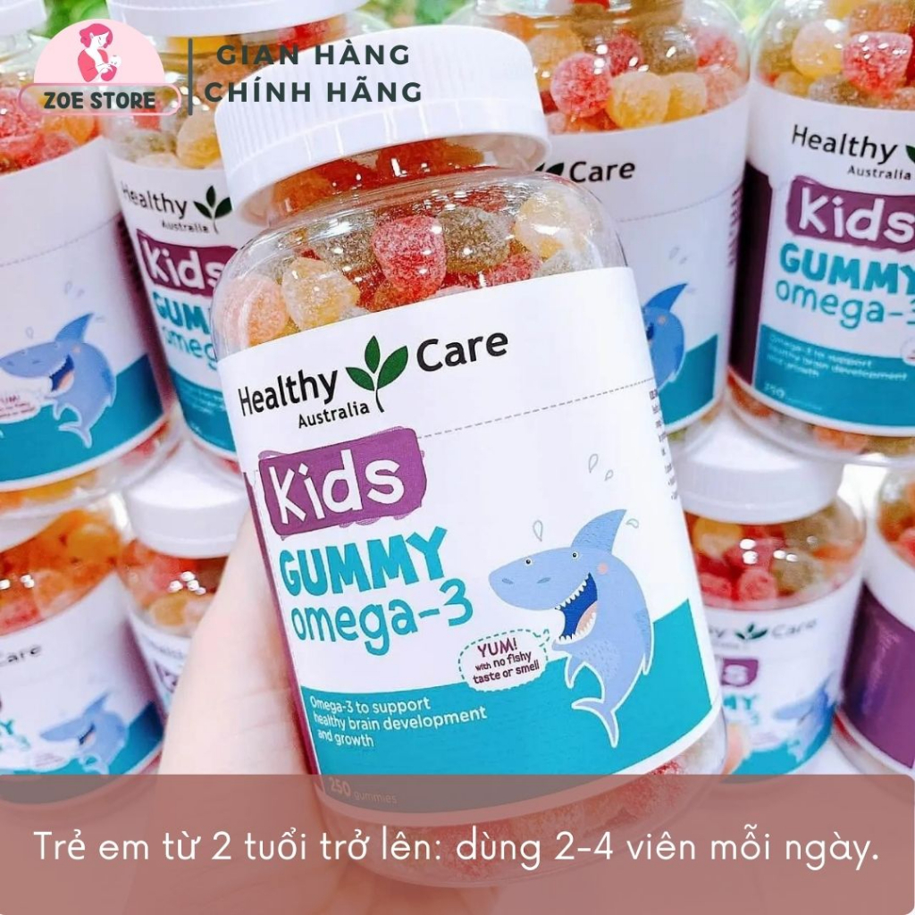 Kẹo Gummy Omega 3 Healthy Care Úc