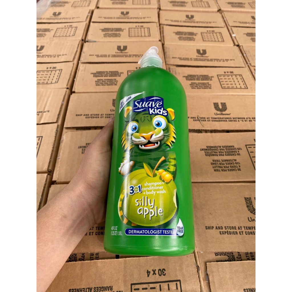 SỮA TẮM CHO BÉ SUAVE KIDS 3-1 1.18l