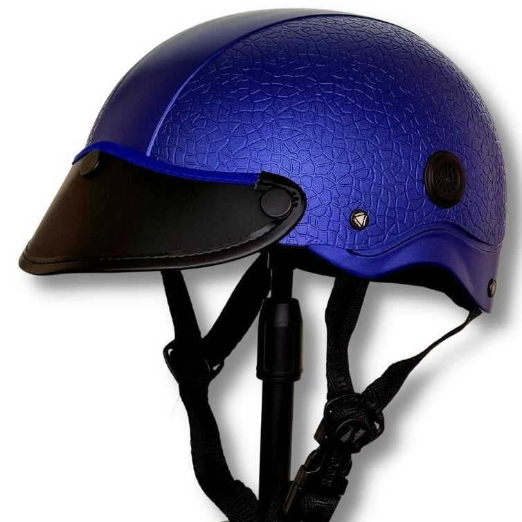 Mũ bảo hiểm lưỡi trai GRO HELMET vân đá cao cấp có lưỡi trai mềm chính hãng cao cấp