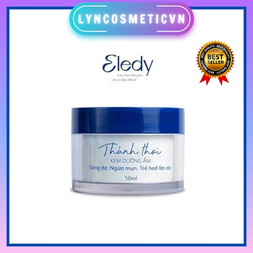 Kem dưỡng ẩm Thảnh Thơi ELEDY - dưỡng ẩm sáng da, ngăn ngừa mụn dành cho da khô và da thường 50g