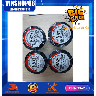 Mực in mã vạch, giấy than in mã vạch, ruy băng Wax Resin Ribbon Premium NW21 110mmx300m