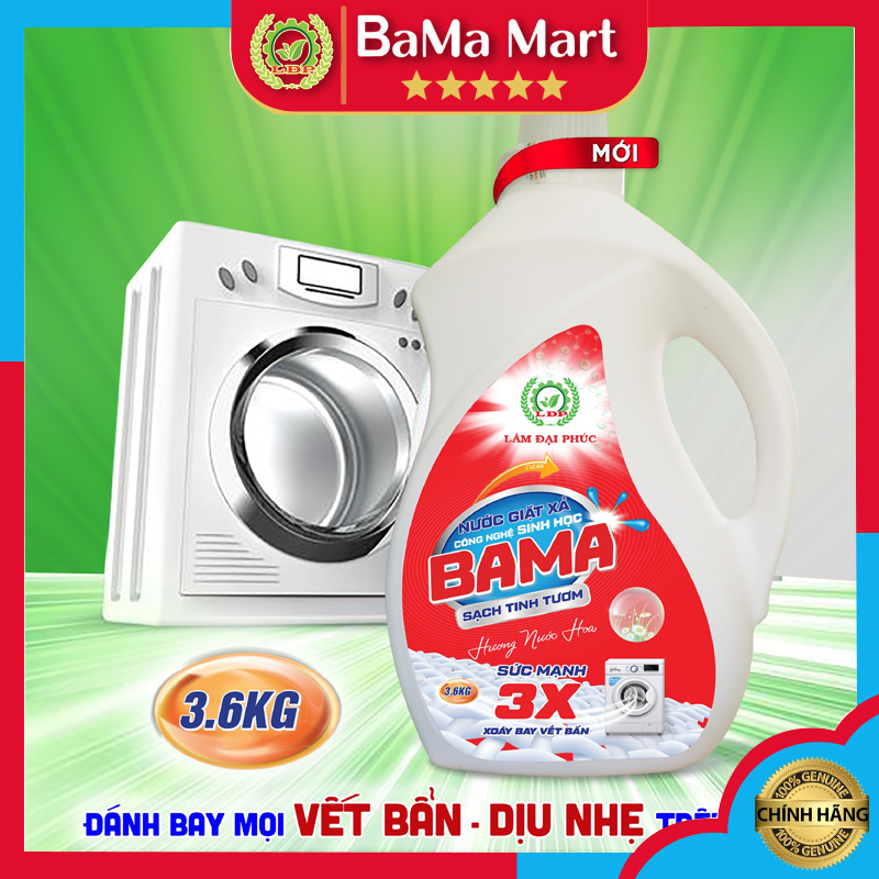 Nước giặt xả sinh học BaMa Lâm Đại Phúc 3,6kg