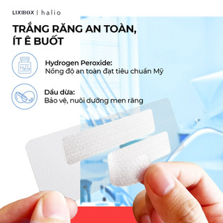 [HB Gift] Set 5 Miếng Dán Trắng Răng Halio Teeth Whitening Strip