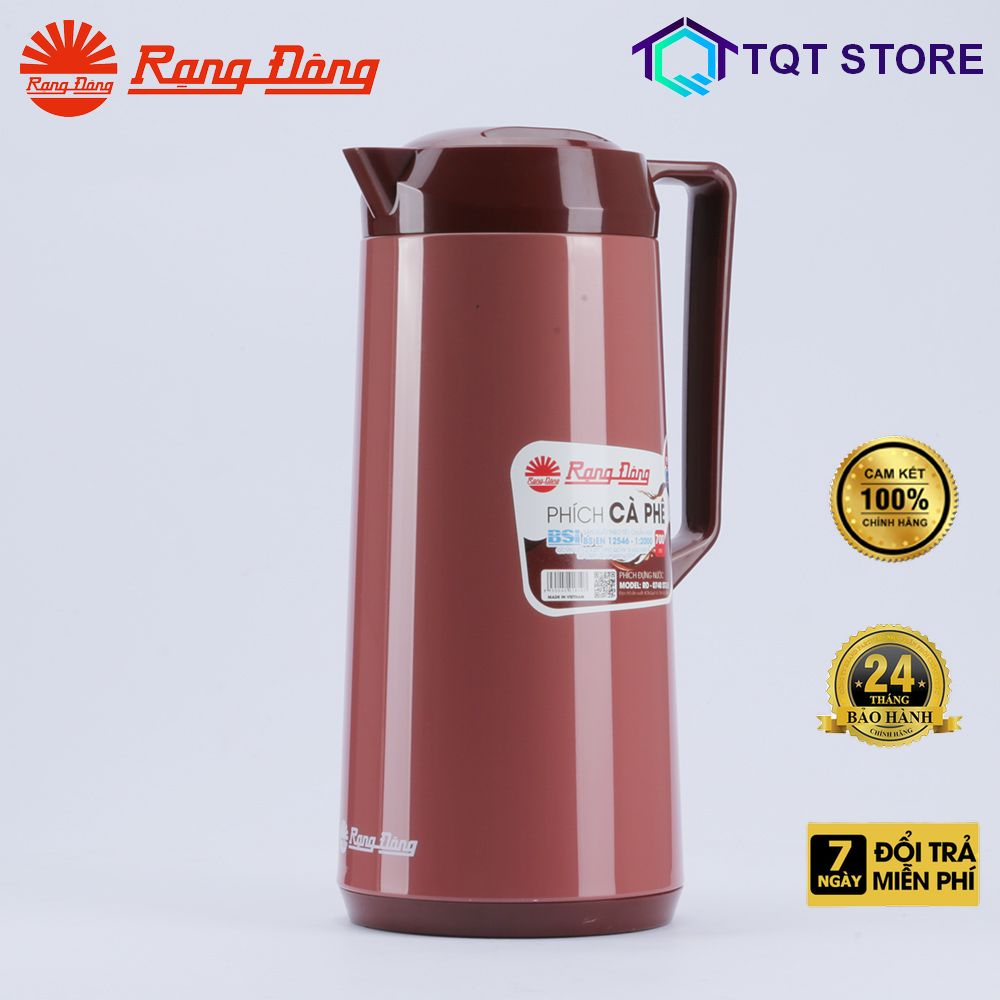 Phích nước Rạng Đông, Phích đựng Cafe, trà thảo mộc 700ml giữ nhiệt vỏ Inox, Model: RD 0740 ST3.E