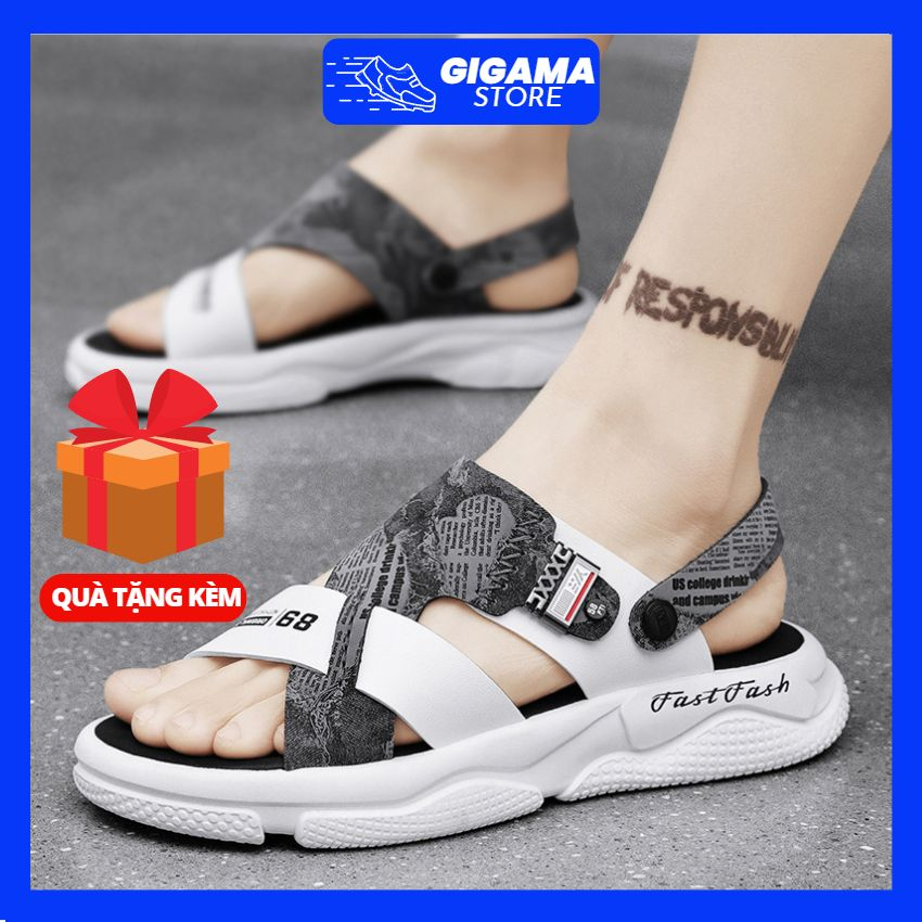 Dép quai hậu nam giày sandal nam đi học đi chơi G6085 phiên bản xăng đan thời trang quai ngang đủ size