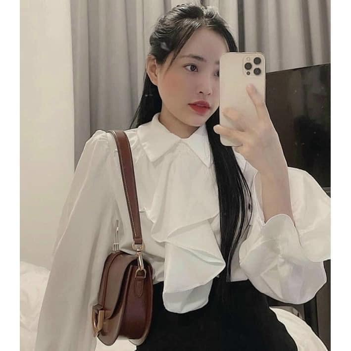 Túi Xách Nữ Cnk Bầu Móng Ngựa Kẹp Nách Đeo Chéo Size 18Cm