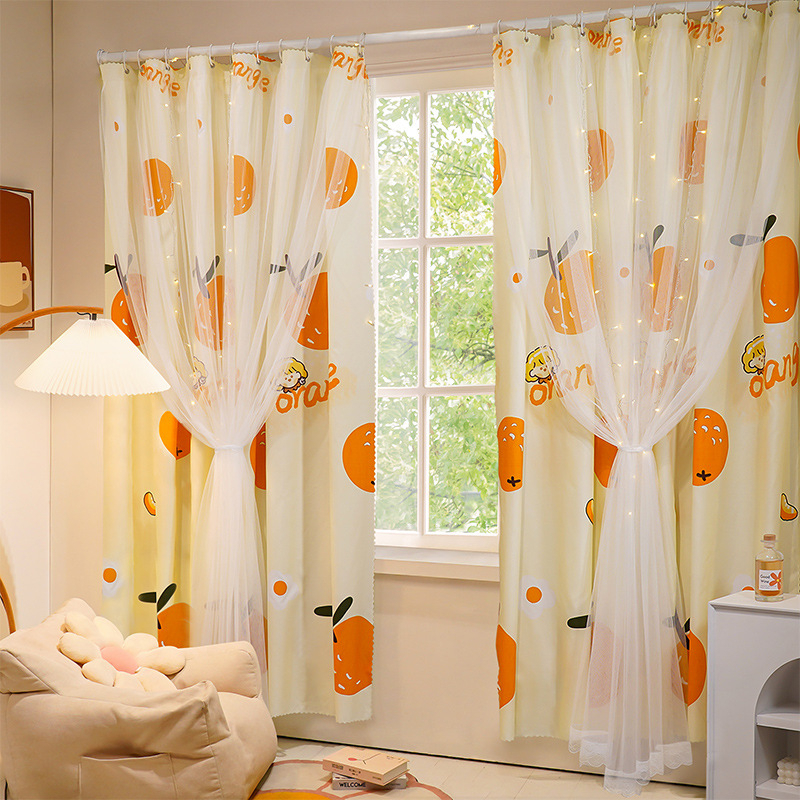 Rèm cửa dán tường chống nắng, rèm cửa dán trang trí cửa sổ - phòng khách dễ dàng lắp đặt không khoan đục