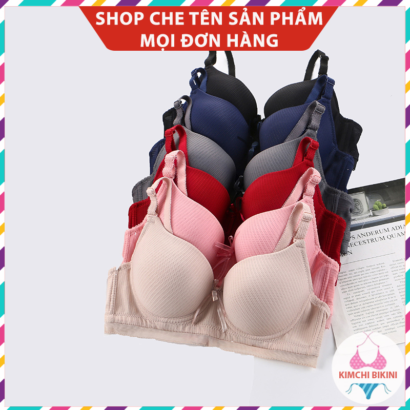 [Hàng Công Ty Thanh Lý] Áo ngực nữ thông hơi không gọng đệm dày thoáng khí mềm mại tôn vòng 1 KIMCHIBIKINI AL034