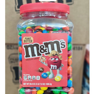 Kẹo socola nhân bơ đậu phộng m&m peanut butter nắp đỏ 1.55kg