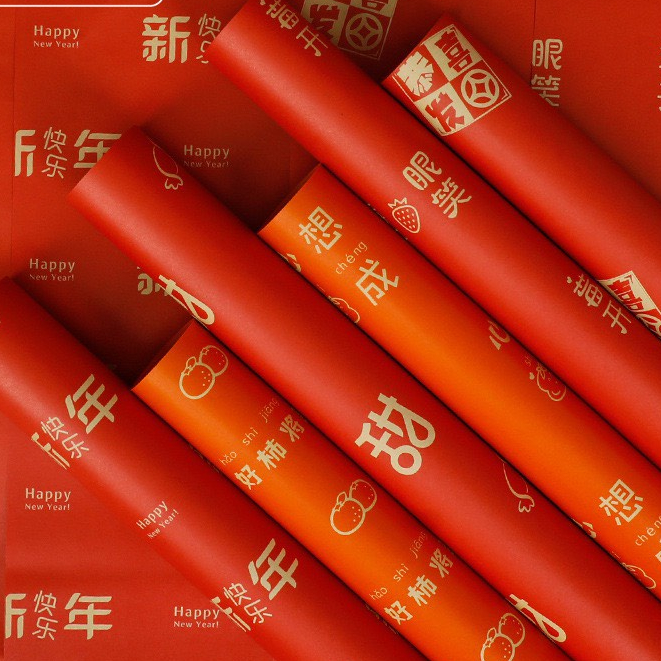 Giấy Gói Quà Tết, Noel, giáng sinh cực chất, đẹp lung linh - [ VPP Trí Tuệ ]