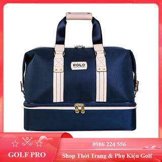 Túi đựng quần áo và giày golf bag Polo cao cấp vải dù chống thấm TD005