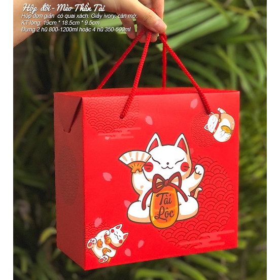 HỘP GIẤY BÁNH KẸO TẾT - HỘP ĐÔI ( 2112.410)
