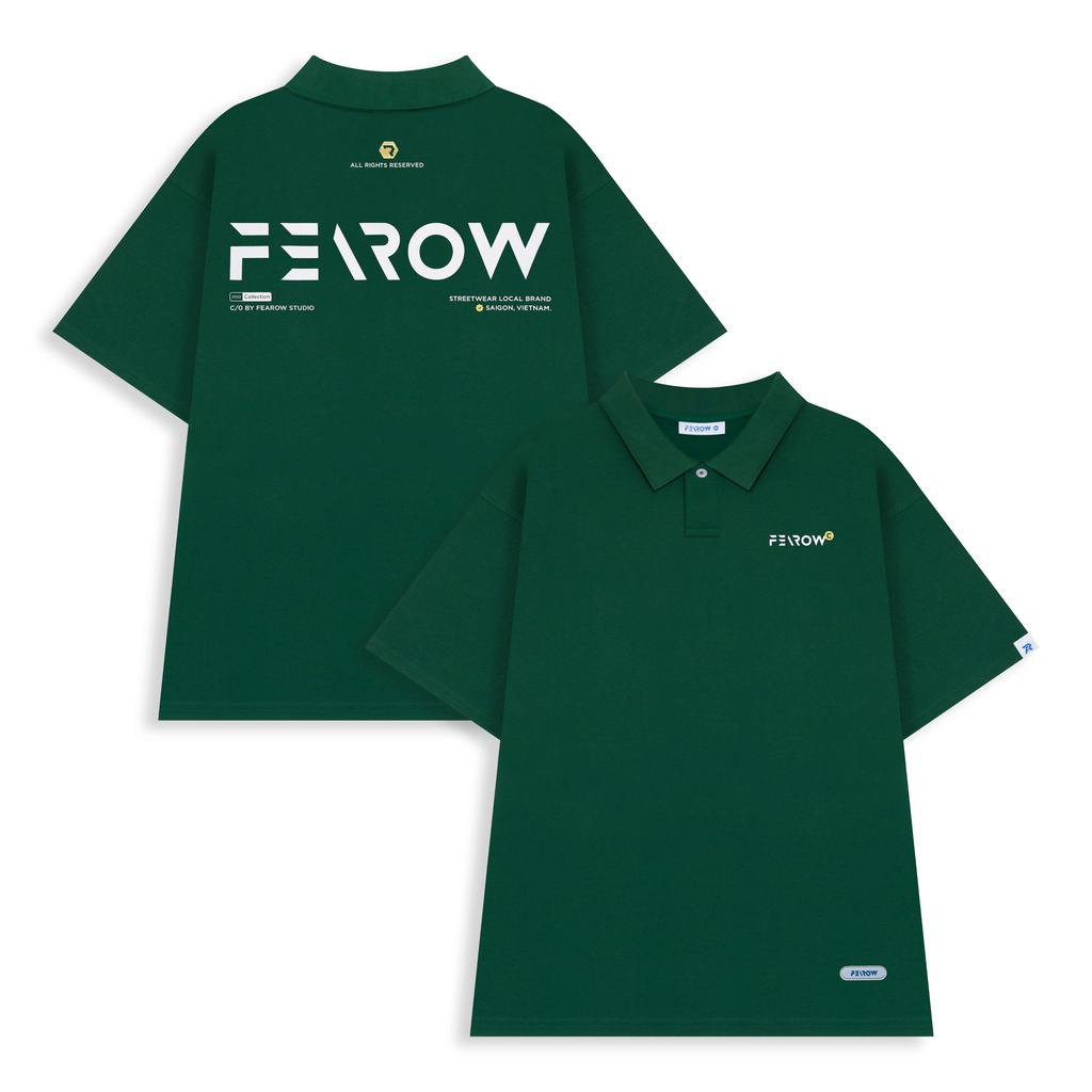 [Mã FADEP0610 giảm 10K đơn 99K] Áo polo nam nữ local brand unisex Fearow Signature _ao_thun_vdr_ PL02