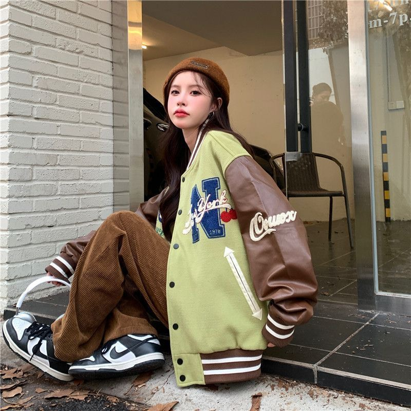 Áo khoác bomber nữ mỏng màu trắng shop Đậu Xinh - B302